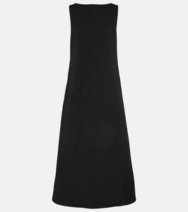 The Row Rhea open-back wool-blend gown