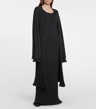 The Row Ribbed-knit wool maxi dress