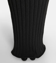 The Row Ribbed-knit wool maxi dress