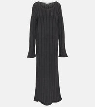 The Row Ribbed-knit wool maxi dress