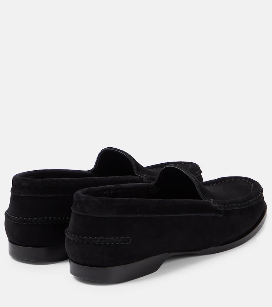 The Row Ruth suede loafers