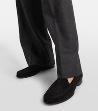 The Row Ruth suede loafers