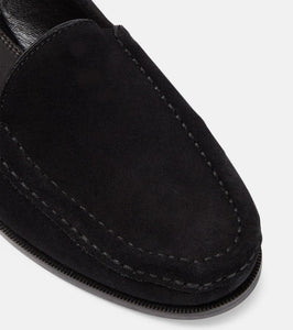 The Row Ruth suede loafers