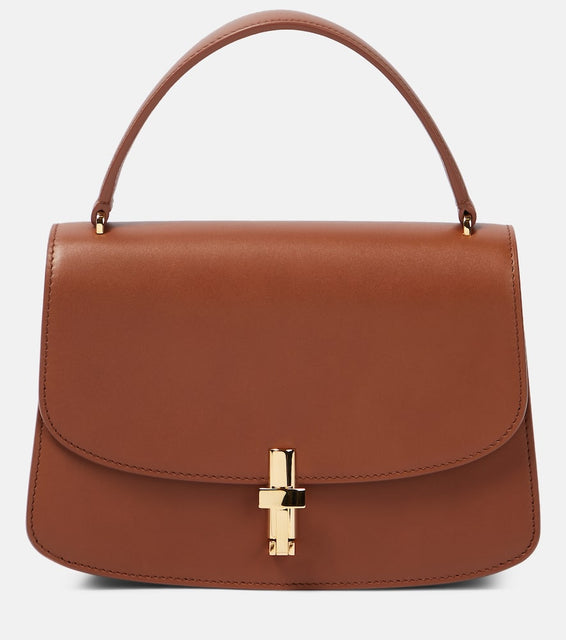 The Row Sofia leather shoulder bag. Shop The Row Top-Handle Bags for women now.
