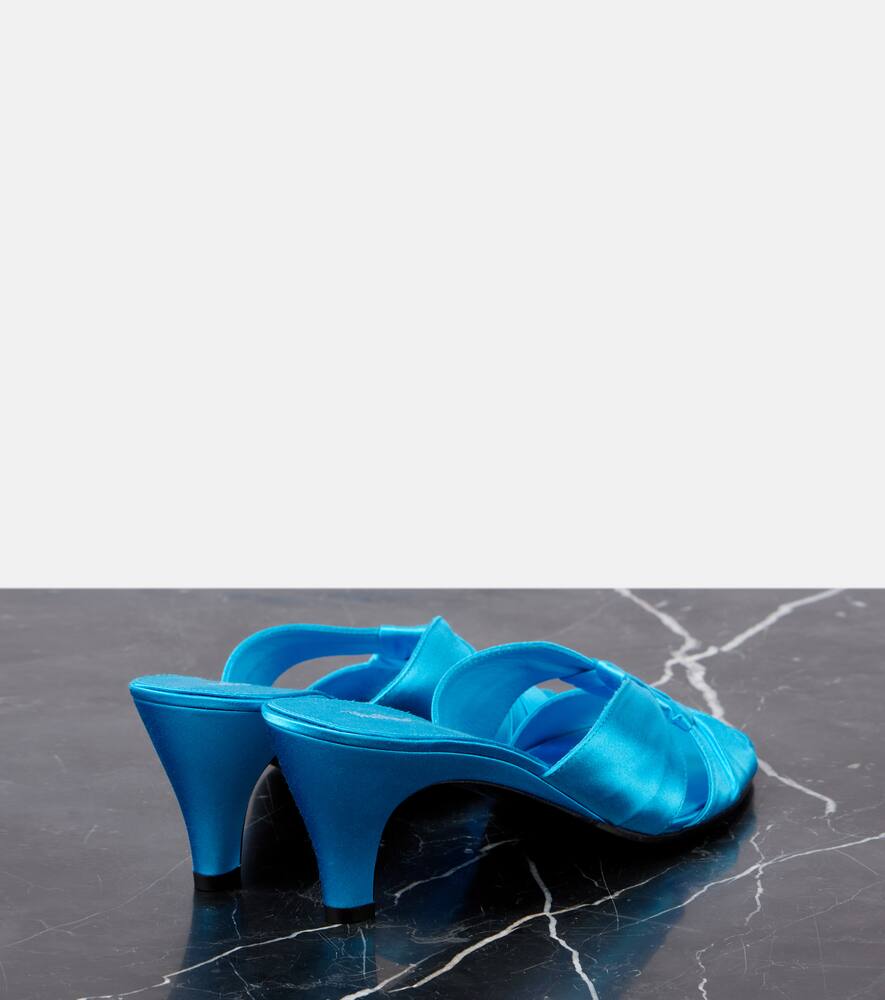 The Row Soft Knot 65 satin mules