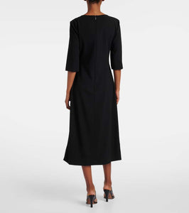 The Row Solene wool-blend midi dress
