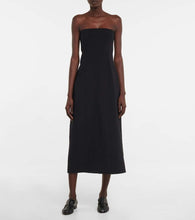 The Row Strapless midi dress