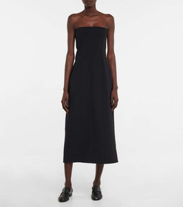 The Row Strapless midi dress