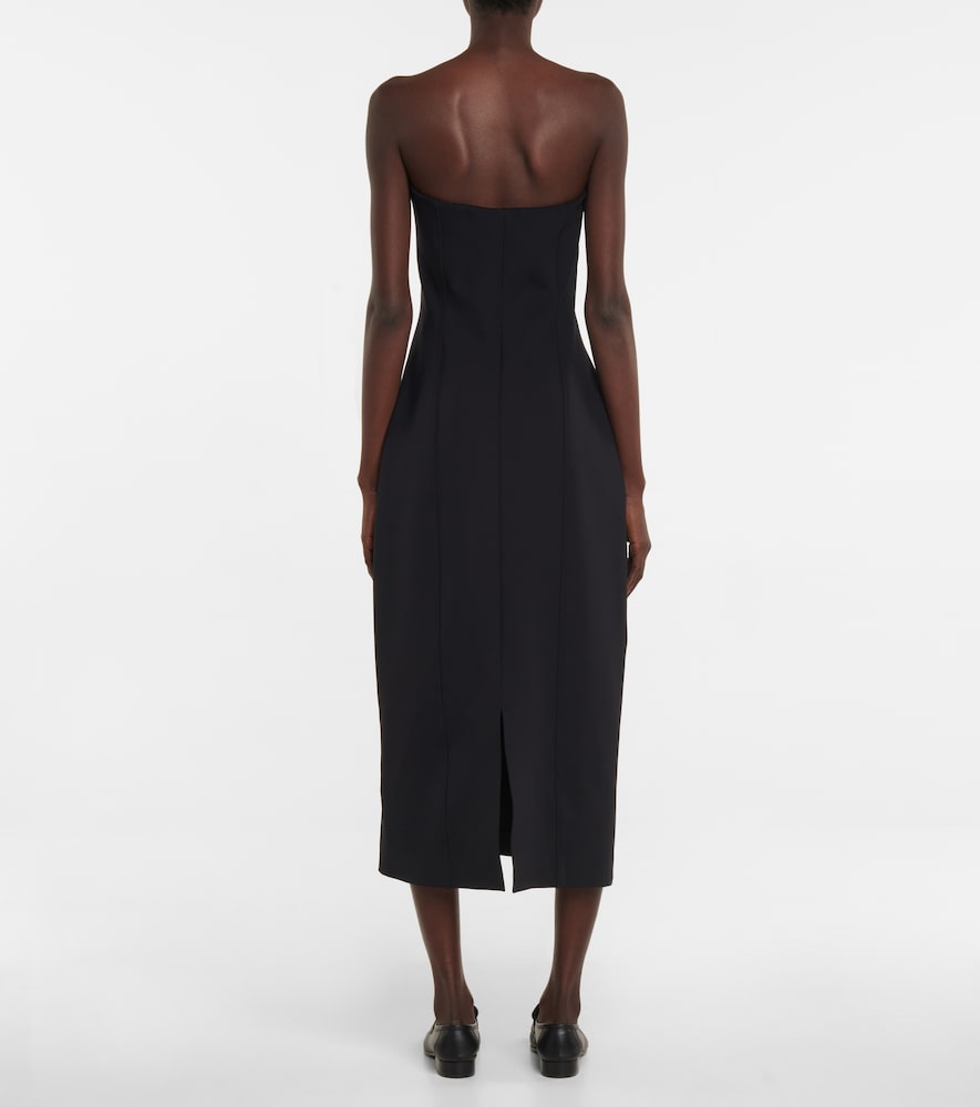 The Row Strapless midi dress