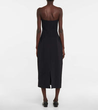 The Row Strapless midi dress