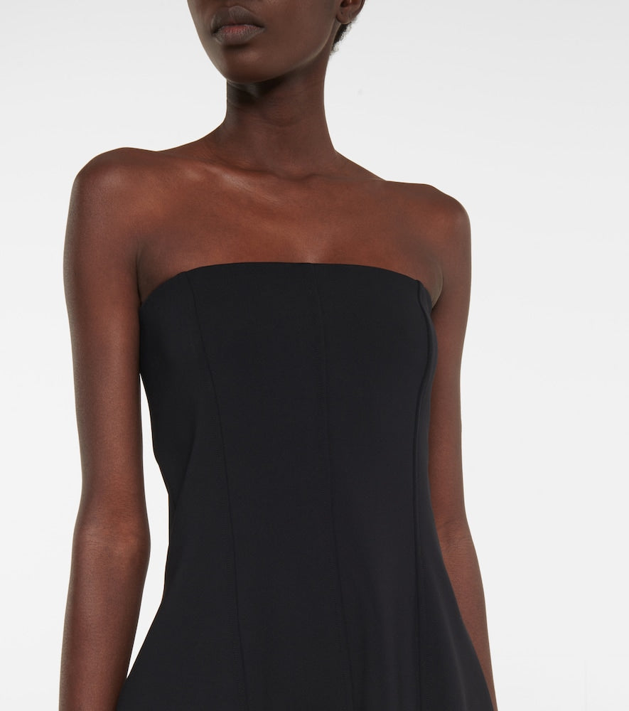 The Row Strapless midi dress