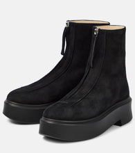 The Row Suede ankle boots