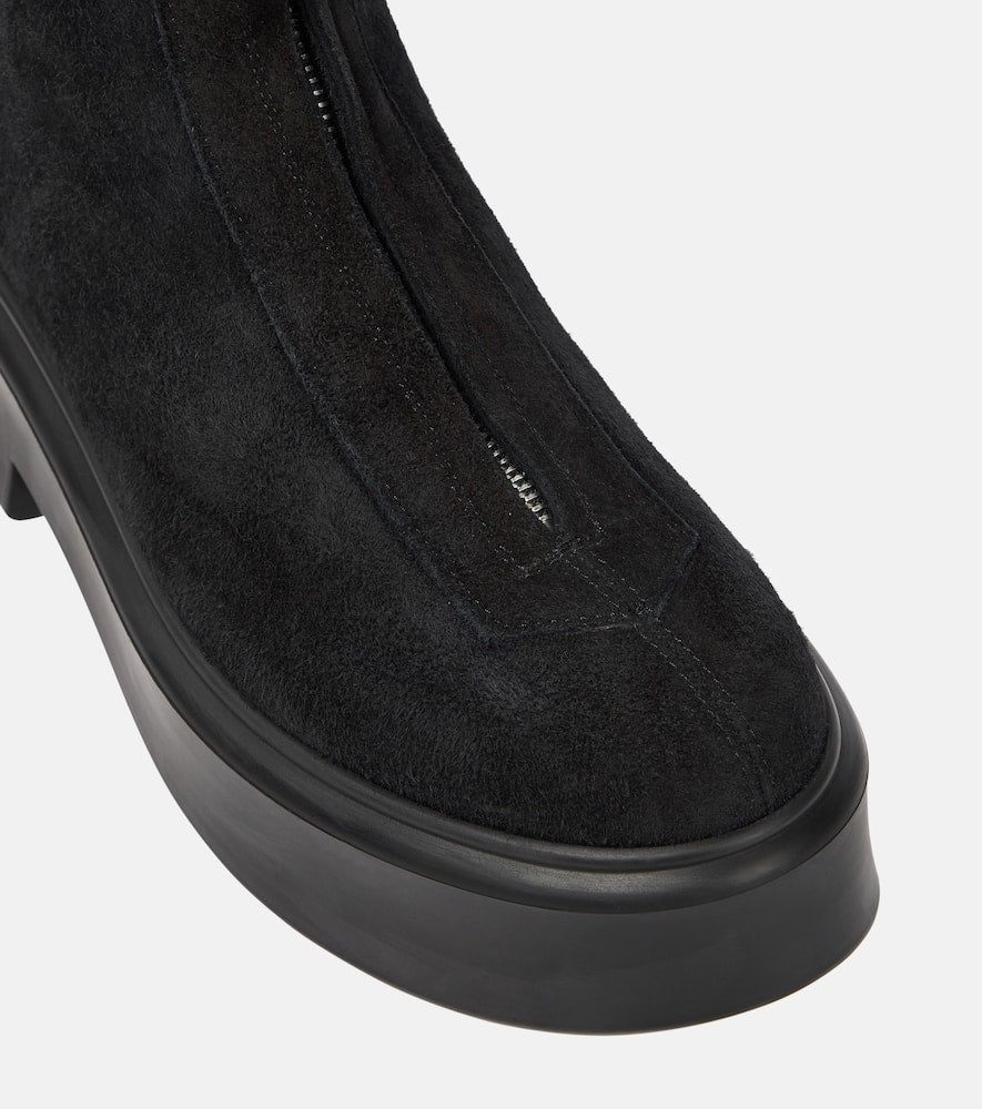 The Row Suede ankle boots