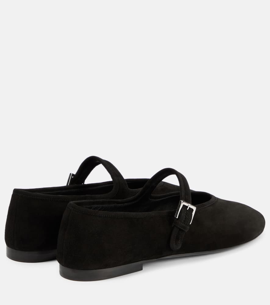 The Row Suede ballet flats
