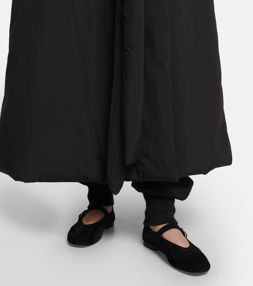 The Row Suede ballet flats