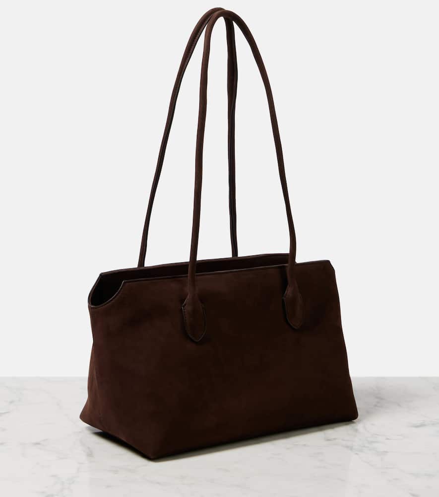 The Row Terrasse suede shoulder bag