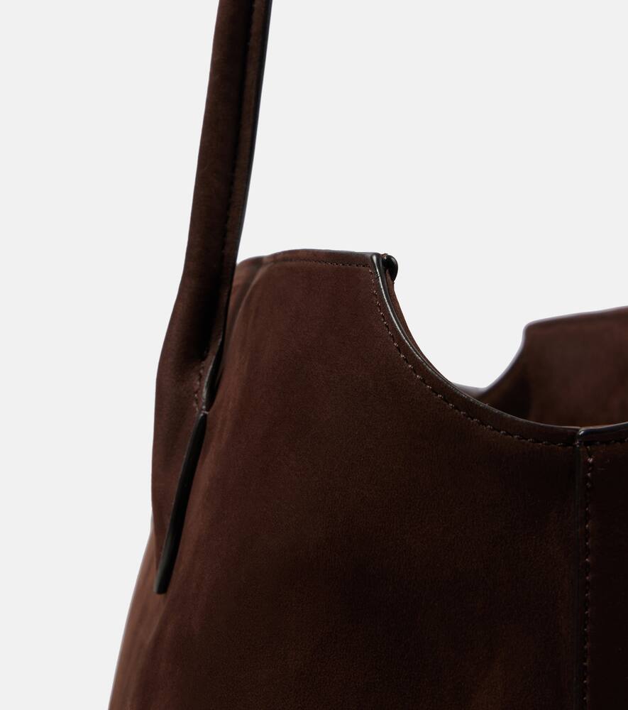 The Row Terrasse suede shoulder bag