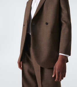 The Row Toyo wool serge suit jacket