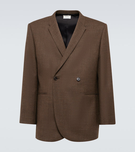 The Row Toyo wool serge suit jacket