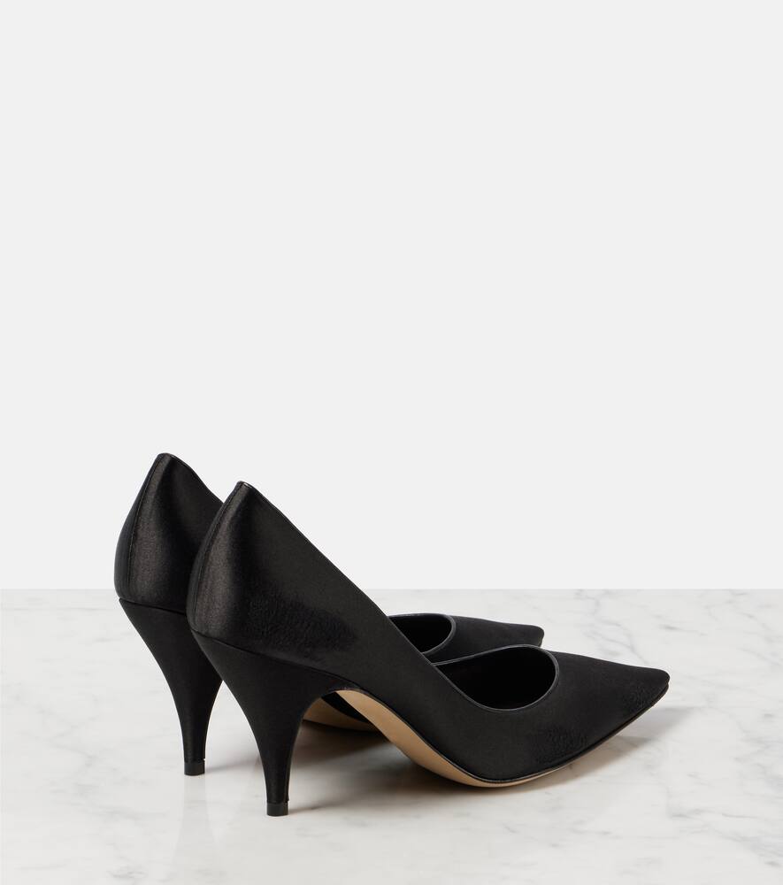 The Row Uxor satin pumps