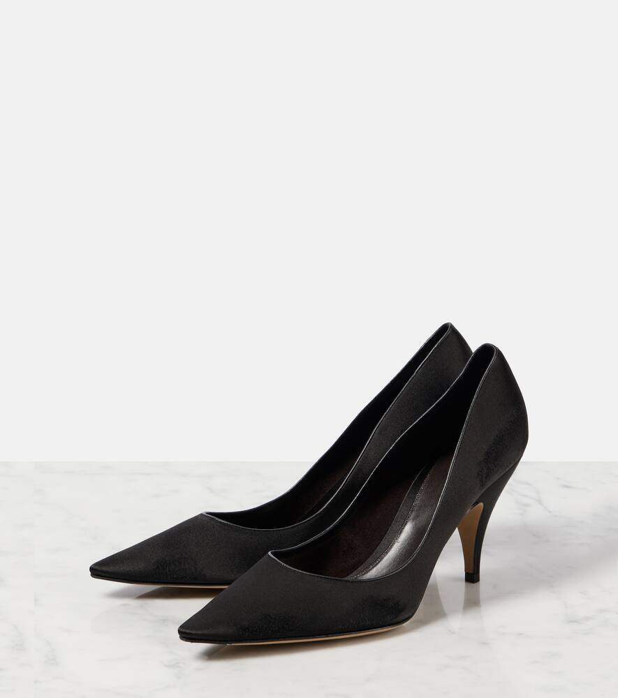 The Row Uxor satin pumps