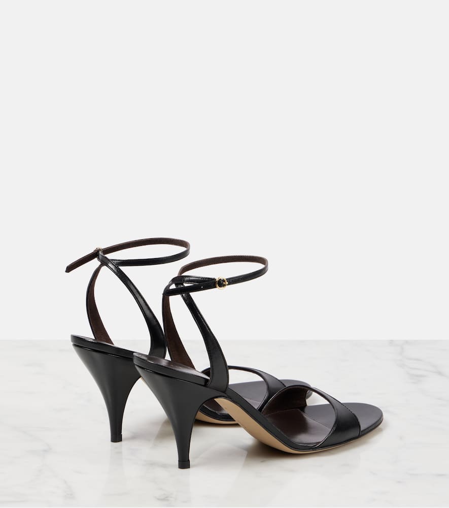 The Row Vika 80 leather sandals