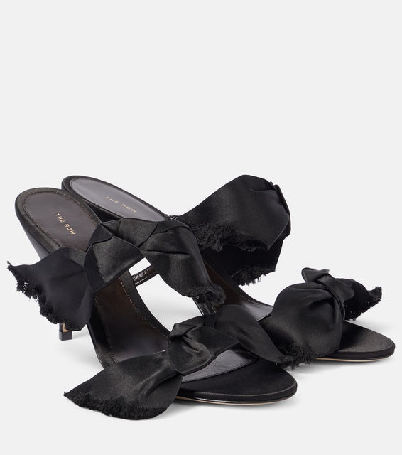 The Row Vika satin sandals