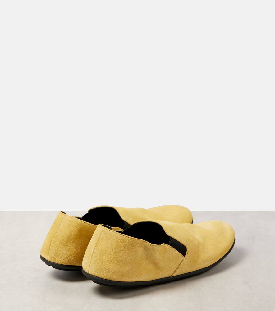 The Row Vincit suede loafers