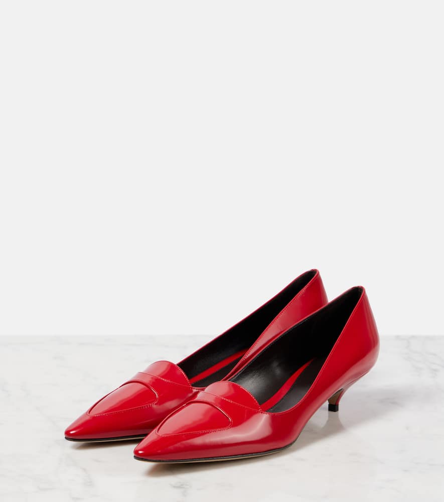 The Row Viv leather pumps