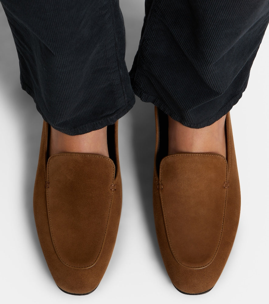 The Row Adam suede loafers in Brown - Loafers