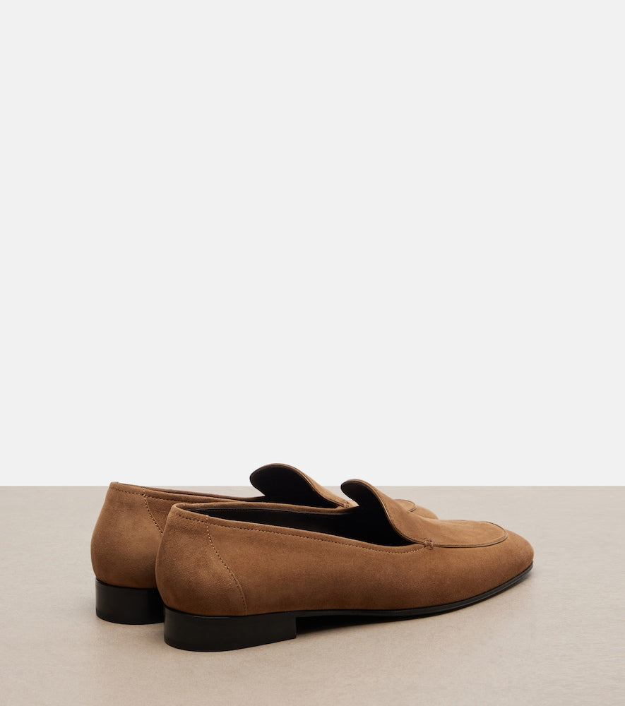 The Row Adam suede loafers in Brown - Loafers