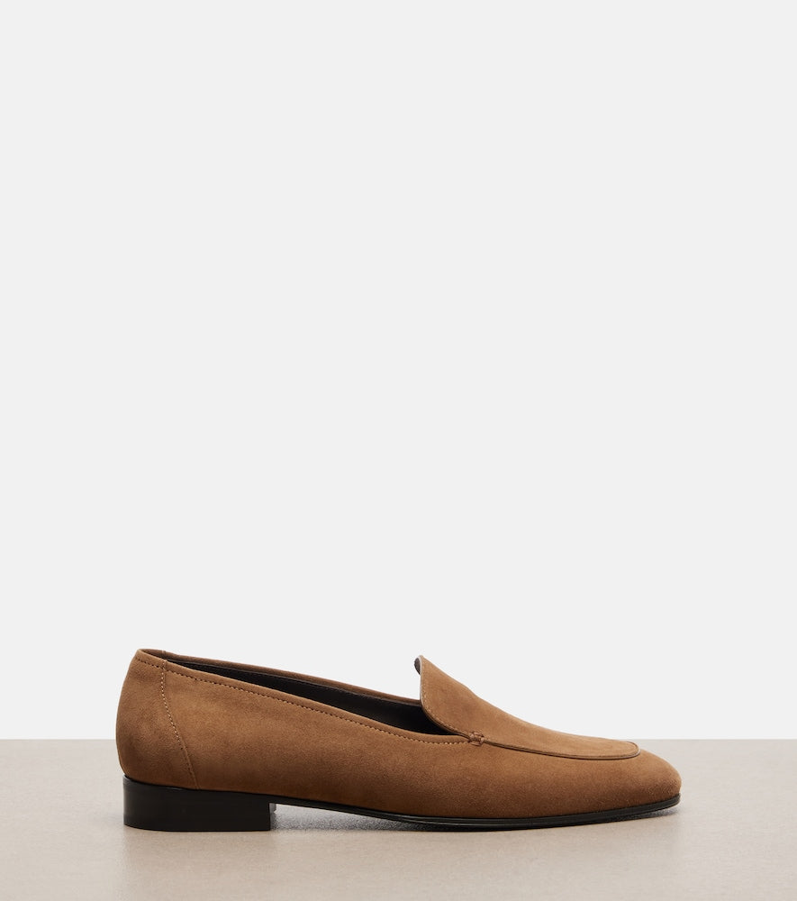 The Row Adam suede loafers in Brown - Loafers