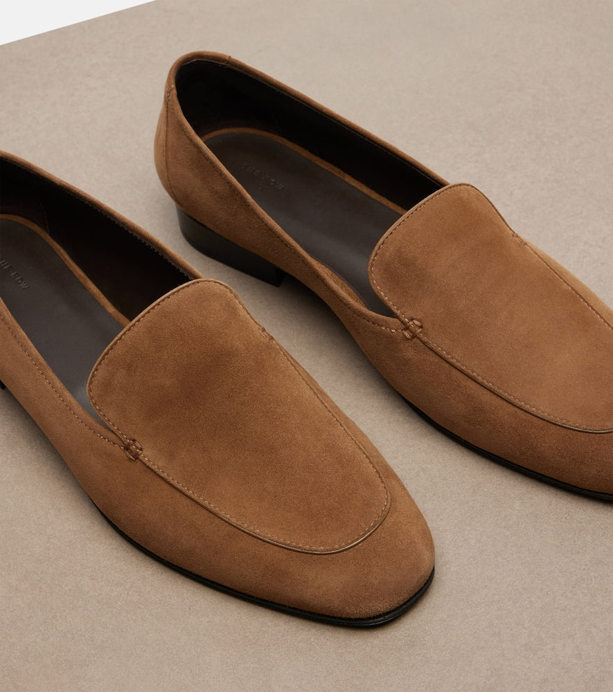 The Row Adam suede loafers in Brown - Loafers