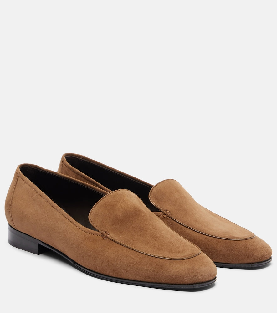 The Row Adam suede loafers in Brown - Loafers