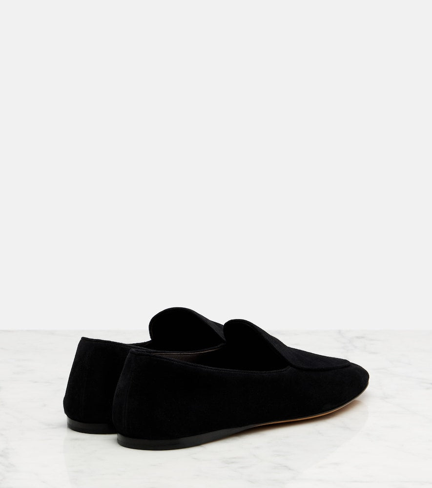 The Row Awar suede loafers - Black Loafers
