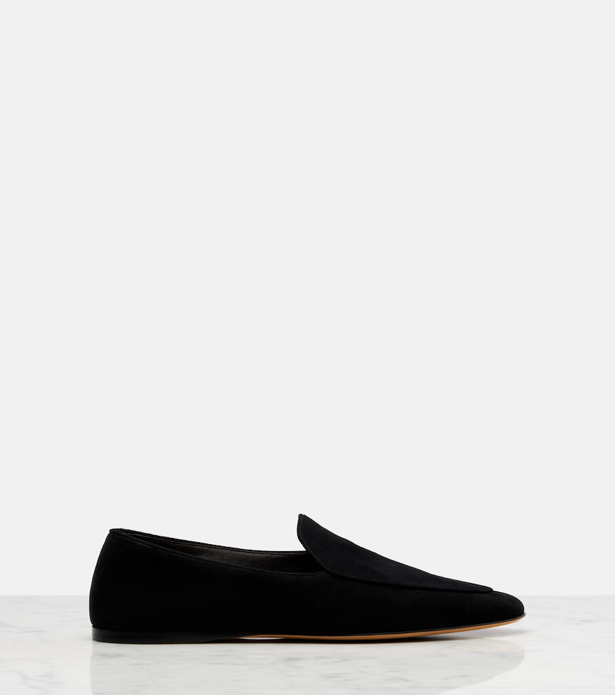 The Row Awar suede loafers - Black Loafers