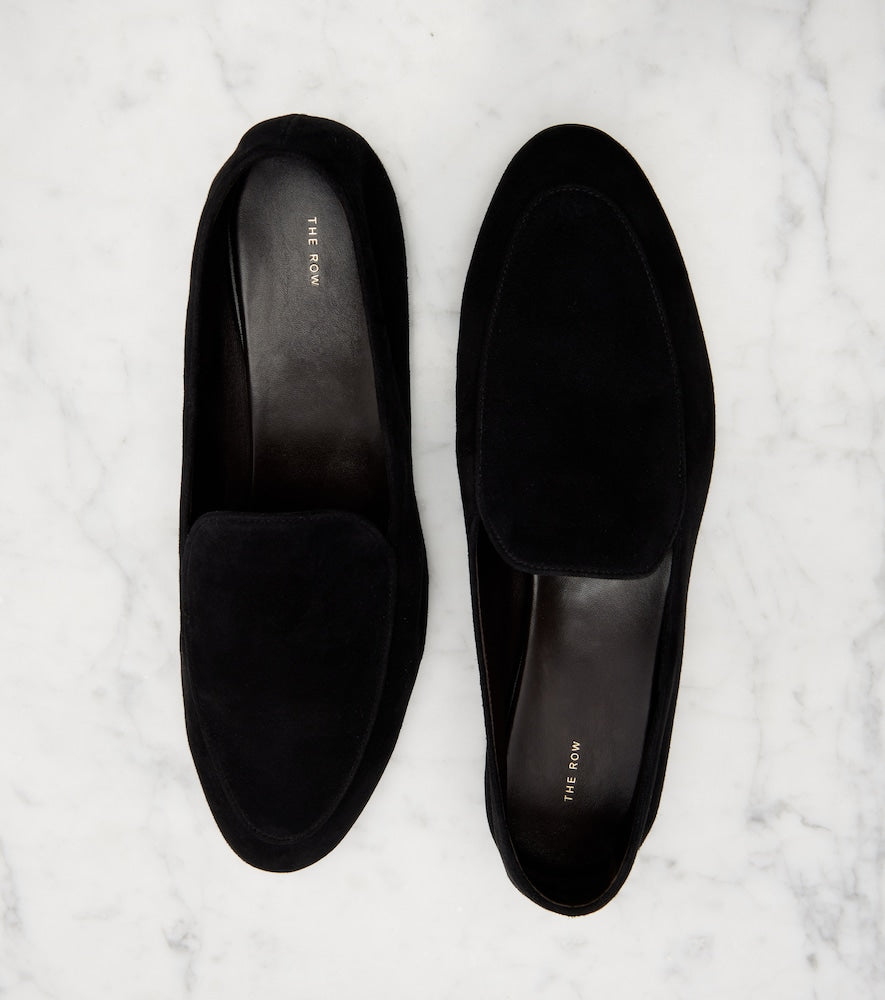 The Row Awar suede loafers - Black Loafers
