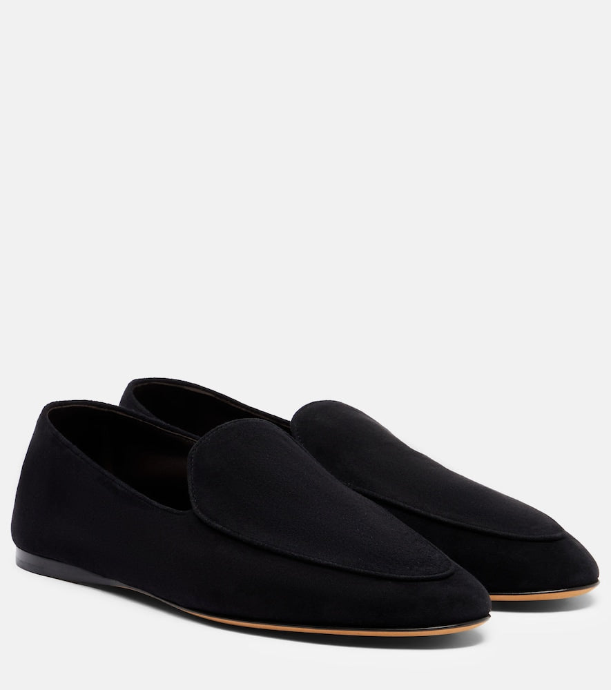 The Row Awar suede loafers - Black Loafers