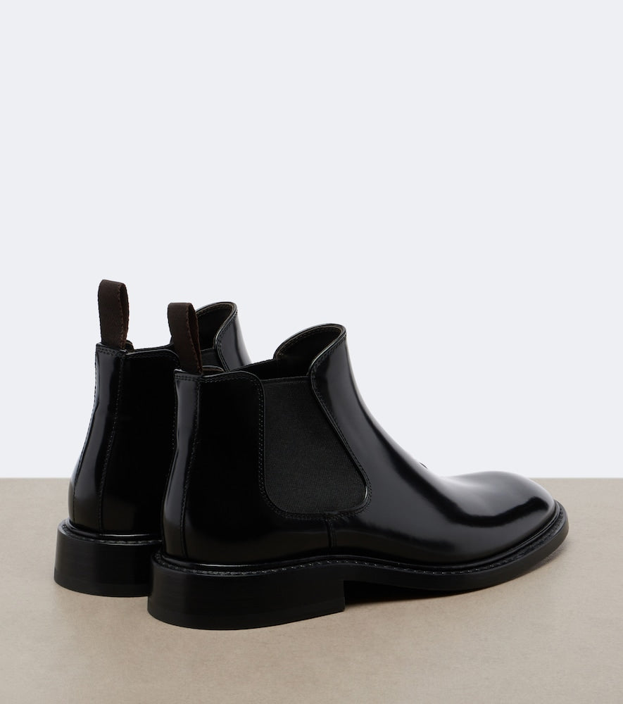The Row Gable leather Chelsea boots (Black) - Flat Boots