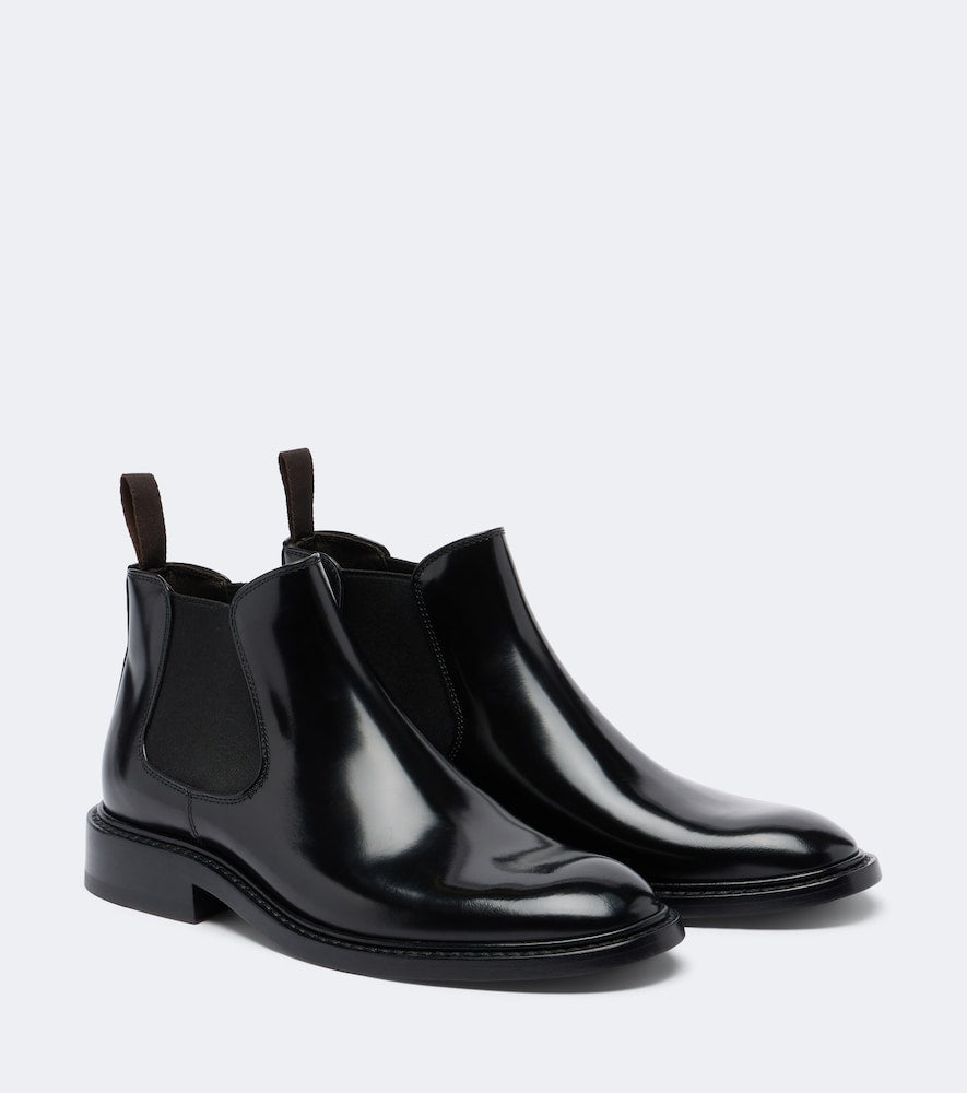 The Row Gable leather Chelsea boots (Black) - Flat Boots