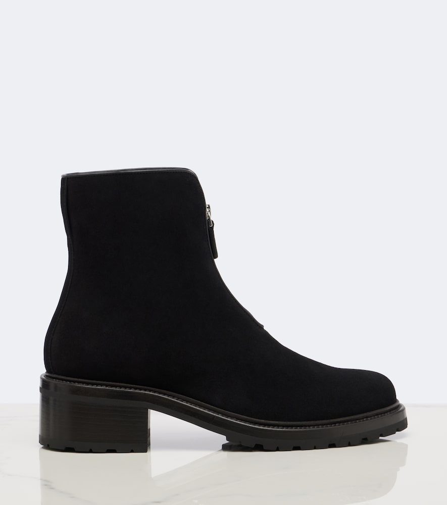 The Row Hike suede ankle boots in Black - Flat Boots