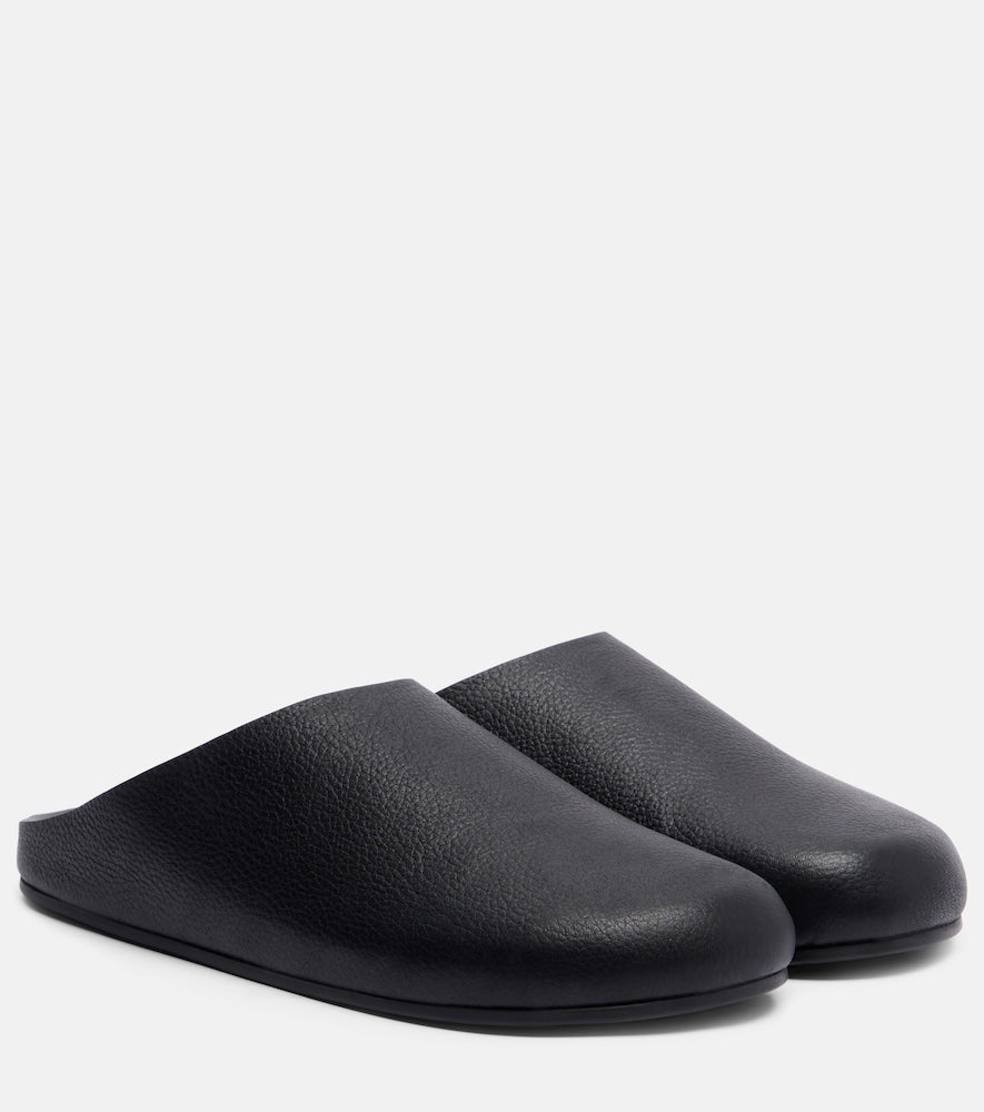 Black The Row Hudson leather mules - Mules