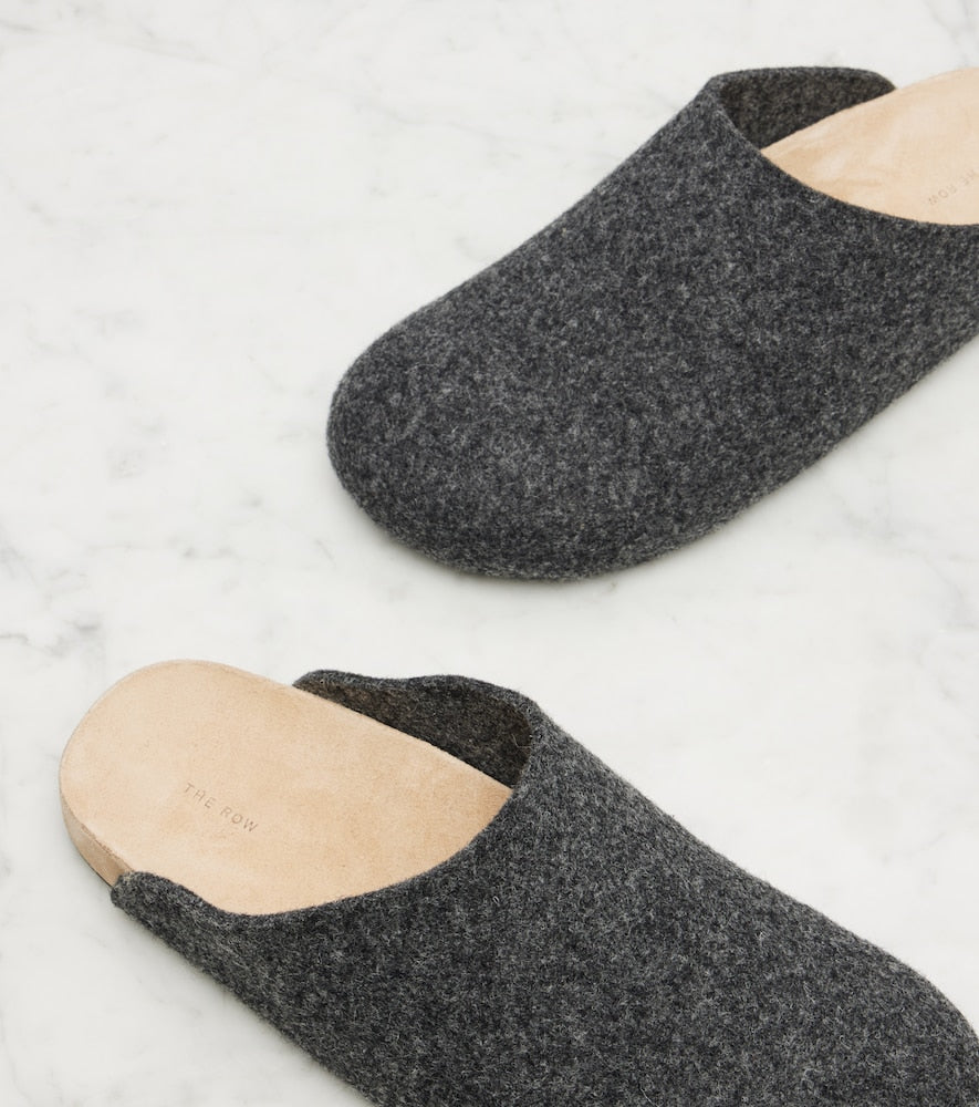 Grey The Row Hudson slippers - Mules