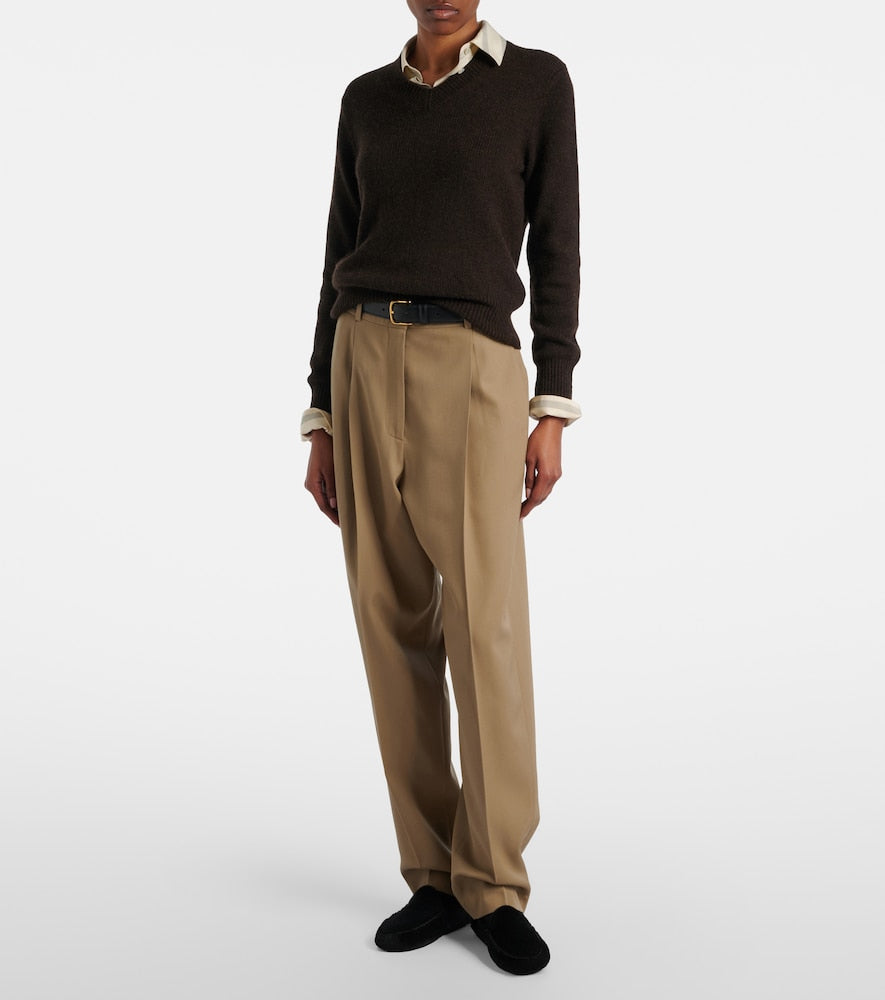 The Row Lucca calf hair loafers in Black - Loafers