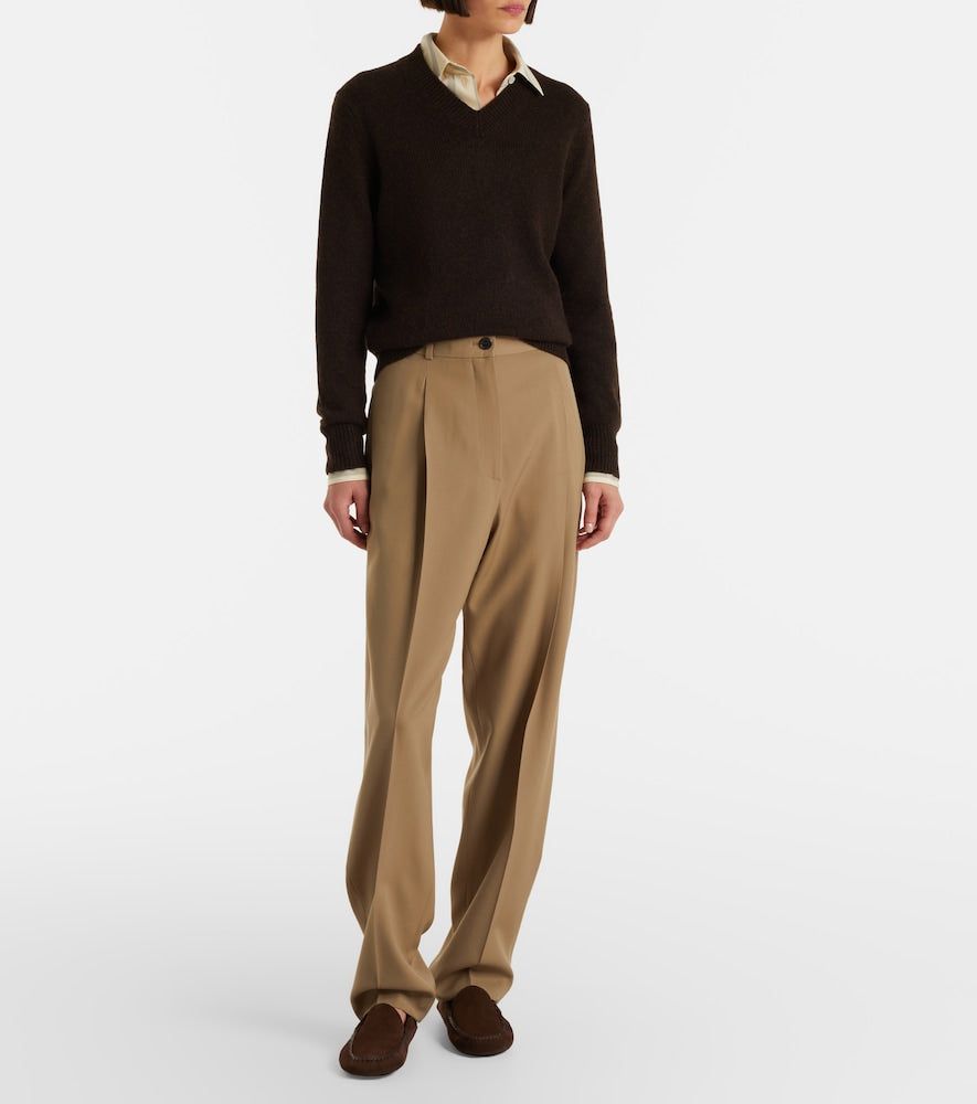 The Row Lucca suede loafers (Brown) - Loafers