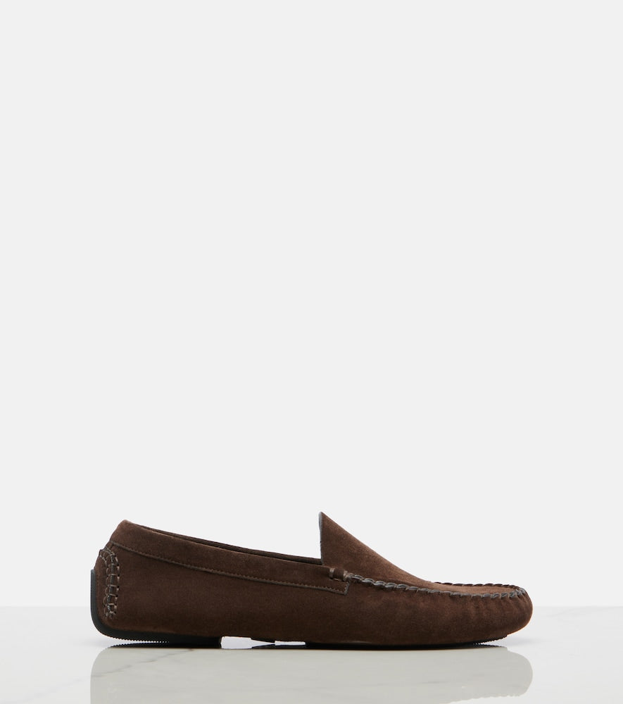 The Row Lucca suede loafers (Brown) - Loafers