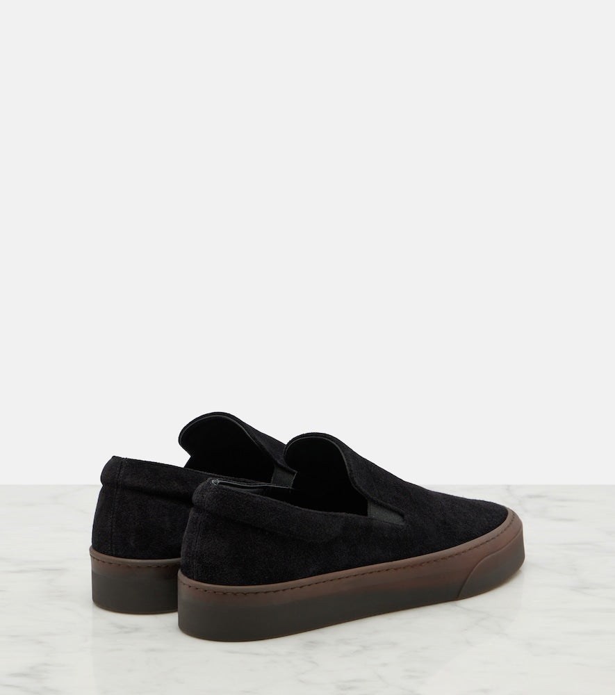Black The Row MH suede slip-on shoes - Low-Top Sneakers