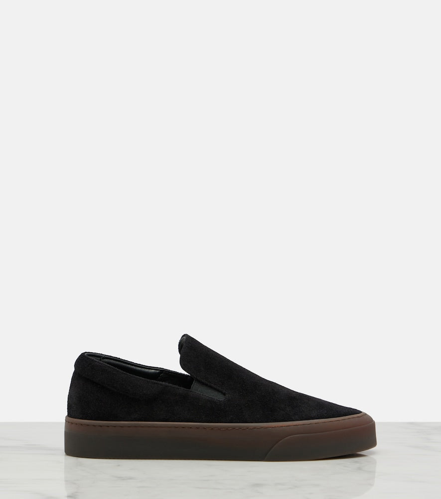 Black The Row MH suede slip-on shoes - Low-Top Sneakers