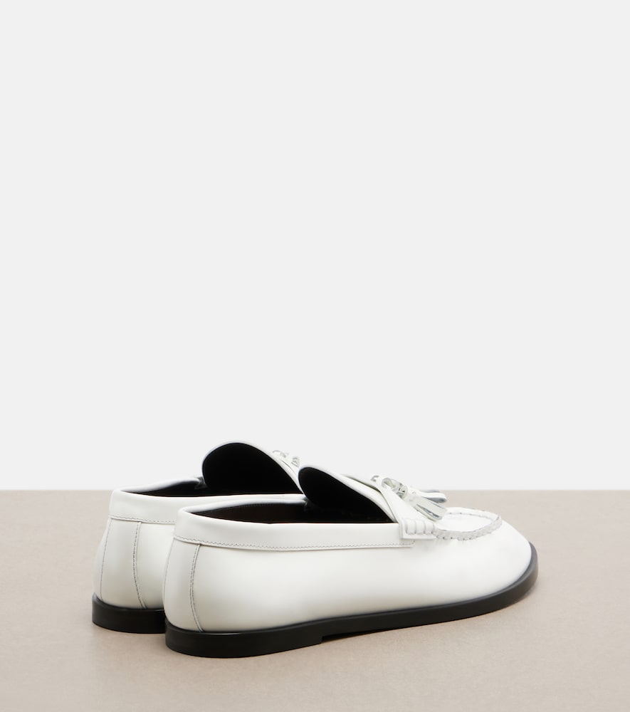 The Row Mens leather loafers - White Loafers