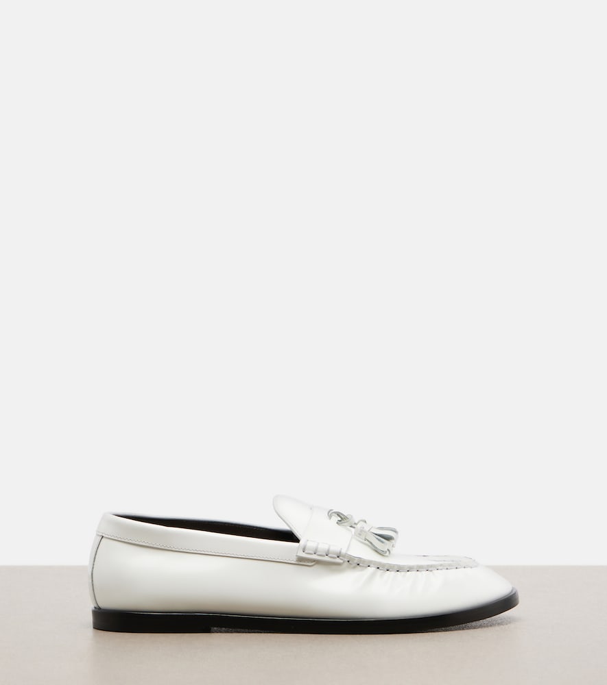 The Row Mens leather loafers - White Loafers